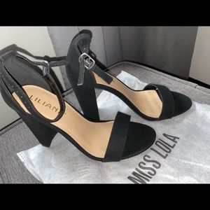 Suede Chunky Heels
